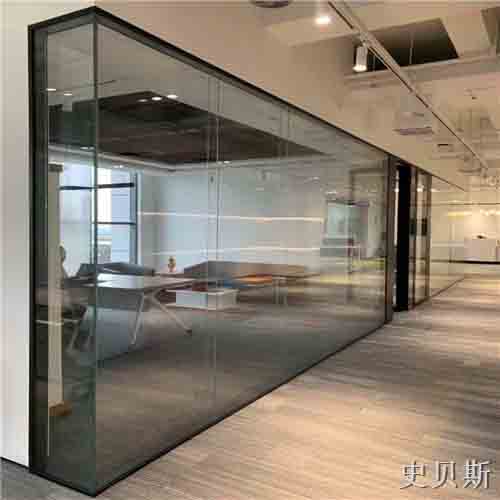 重庆双层12mm全景玻璃隔断墙结构图